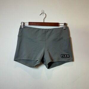 FLEO Athletic Shorts Gray Performance Workout Lounge Size Large